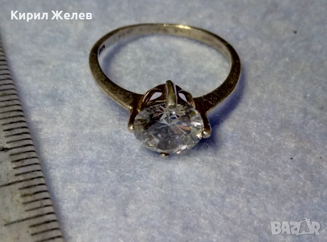 ИЗЯЩЕН Тип ГОДЕЖЕН СРЕБЪРЕН ПРЪСТЕН СРЕБРО S925 с РАЗКОШЕН БЛЕСТЯЩ ЮВЕЛИРНО ФАСЕТИРАН ФИАНИТ 50188, снимка 3 - Пръстени - 50542247