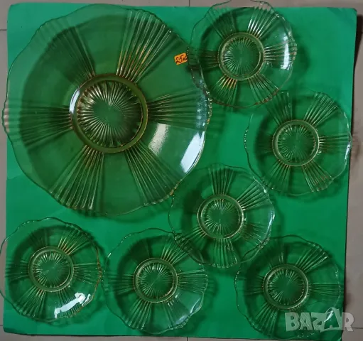 Поднос и чинийки за торта., снимка 4 - Чинии - 48432046