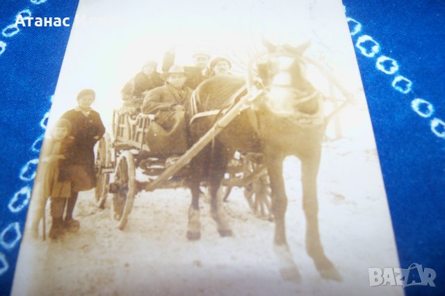 Стара картичка - снимка в каруцата, снимка 3 - Други ценни предмети - 34793263