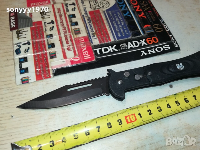 АВТОМАТИЧНА НОЖКА-МЕТАЛНА ЧЕРНА 0509251801, снимка 9 - Ножове - 51618743