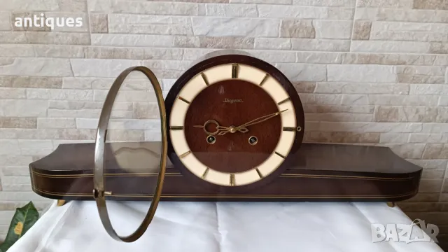 Стар каминен часовник - Dugena - Germany - Антика - 1970" - №2, снимка 6 - Антикварни и старинни предмети - 49373415