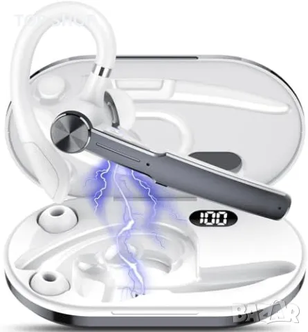 Нова Bluetooth V5.3 слушалка за шофиране, 110 часа, двойна връзка, водоустойчива