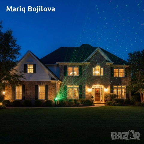 Лазерен прожектор за двор и фасада с 9 режима на светлина, снимка 2 - Други - 52046515