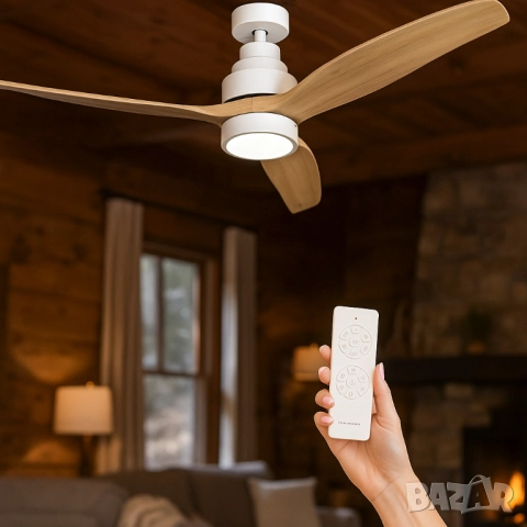 Таванен вентилатор с LED светлина -50% отстъпка -  Brizy Bright Ceiling Fan, снимка 12 - Друга електроника - 51926863