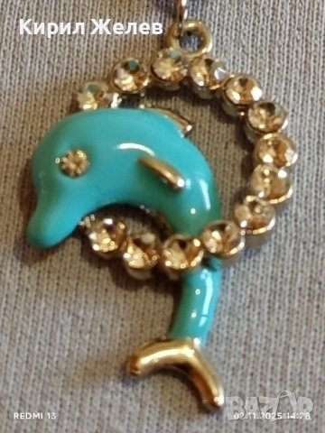 Ключодържател Делфин инкрустиран с кристали много красив стилен дизайн 25233, снимка 4 - Други - 52263724