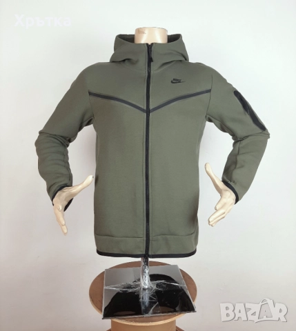 Nike Tech Fleece Windrunner - Оригинално мъжко горнище размер S, снимка 2 - Спортни дрехи, екипи - 52307208