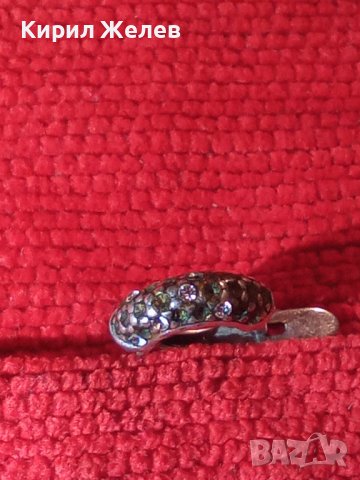 СТАРА СРЕБЪРНА МАРКОВА ОБЕЦА СРЕБРО 925 ПРОБА 25907, снимка 13 - Обеци - 35820591