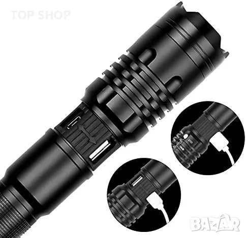 APOAPP Фенерче от алуминиева сплав с телескопична крушка P50, снимка 6 - Други стоки за дома - 49636694