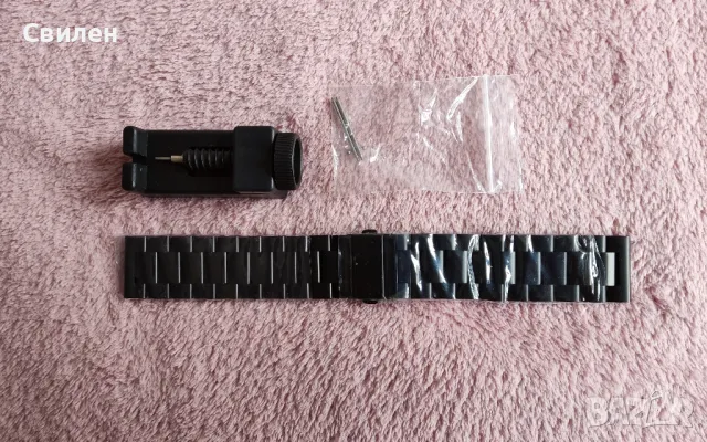 Метални верижки за часовник 22 мм с инструмент за регулиране