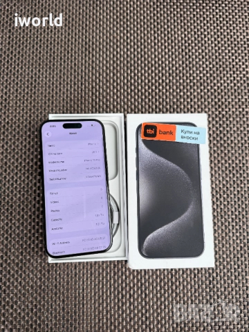 1TB❗️iPhone 15 Pro❗️ Лизинг от 55лв/м ❗️ Black Titanium 1000GBb) черен, снимка 2 - Apple iPhone - 52401625