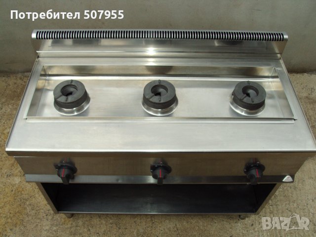 Професионален, италиански, газов котлон на база BERTOS - 3 горелки по 12 kw, снимка 7 - Обзавеждане на кухня - 43998535