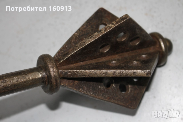 Оригинален Старинен Западноевропейски Боен Буздуган., снимка 13 - Антикварни и старинни предмети - 51443258