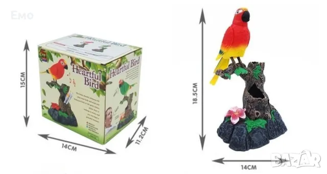 Разглобяема пластмасова играчка Папагал, повтарящ, снимка 5 - Други - 47759887