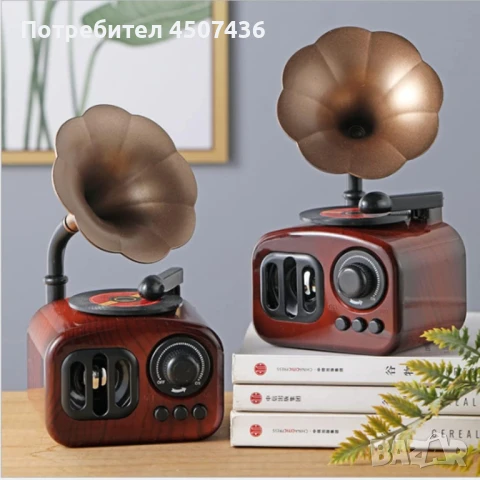 Музикална кутия, ретро фонограф, снимка 5 - Декорация за дома - 50840252