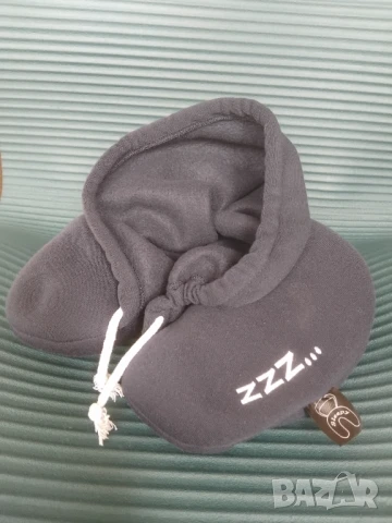 Sleepy оригинална възглавница за врат за пътуване + качулка
