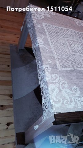 Плетена покривка 133смХ120см и конци  ретор брилянте , снимка 6 - Покривки за маси - 32714135