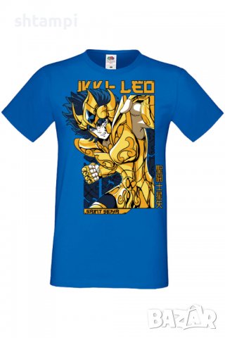 Мъжка тениска Saint Seiya Leo Aiolia 01,Анимация,игра,Празник,Повод,, снимка 4 - Тениски - 38122923
