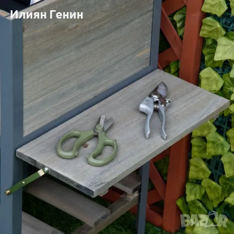 Повдигната леха с 2 сгъваеми рафта, снимка 6 - Саксии и кашпи - 49018967
