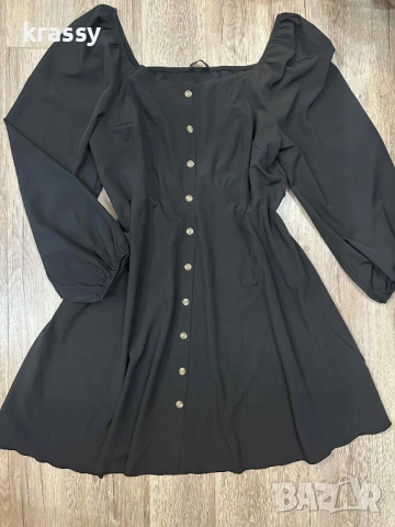 Страхотна голяма дамска рокля с интересно деколте (размер 2ХЛ)