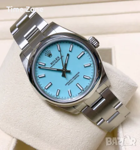 Rolex Oyster Perpetual 36mm Steel Tiffany Blue Dial Automatic Дамски Различни Варианти, снимка 4 - Дамски - 48183241