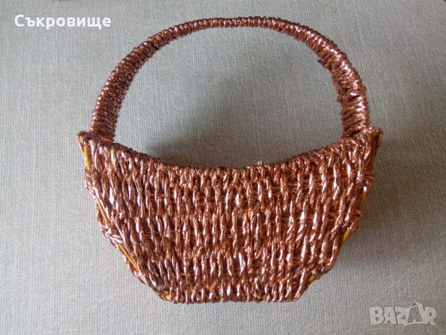 Декоративна кошничка - малка кошница, снимка 1