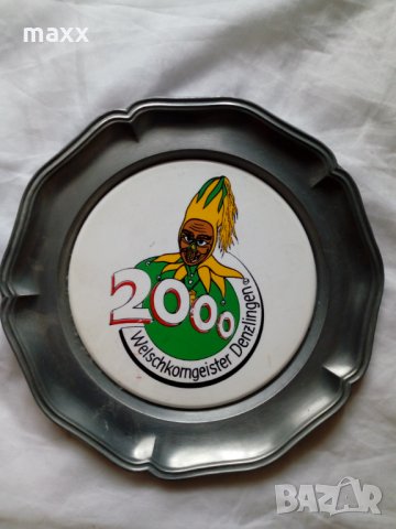 плато декоративно за стена welschkorngeister denzlingen 2000, 19 см, снимка 4 - Декорация за дома - 28396745