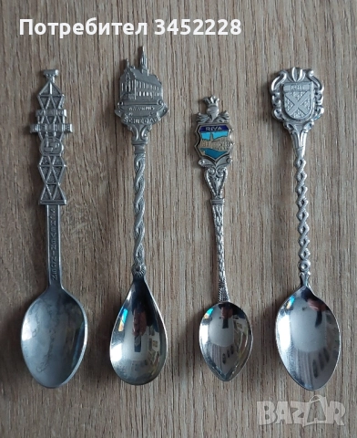 лъжички за колекционери 4 броя отлични 