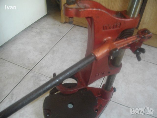 10кг-Ход 80мм-52см-Голяма Масивна Стойка За Бормашина-Професионална-Немска-Лят Чугун-WOLF ES09, снимка 13 - Бормашини - 37572089