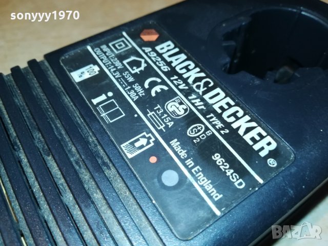black & decker a9256 1hr 12v charger 2606211850, снимка 9 - Други инструменти - 33340302