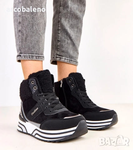 Дамски високи маратонки с подплата от Mirasen, 4цвята , снимка 12 - Маратонки - 52024364