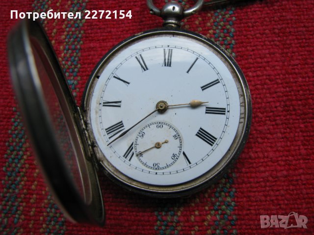 Сребърен джобен часовник Kendal & Dent , снимка 6 - Антикварни и старинни предмети - 32573185