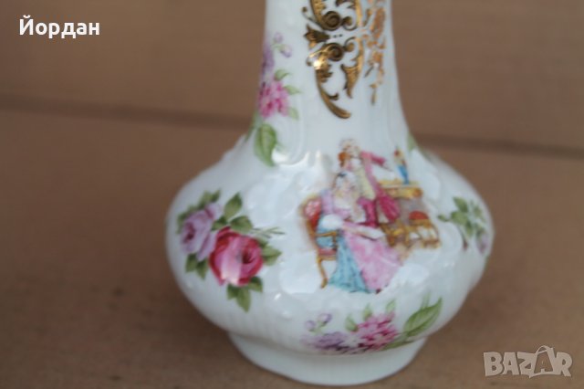 Френска порцеланова ваза ''Limoges'', снимка 8 - Антикварни и старинни предмети - 43479222