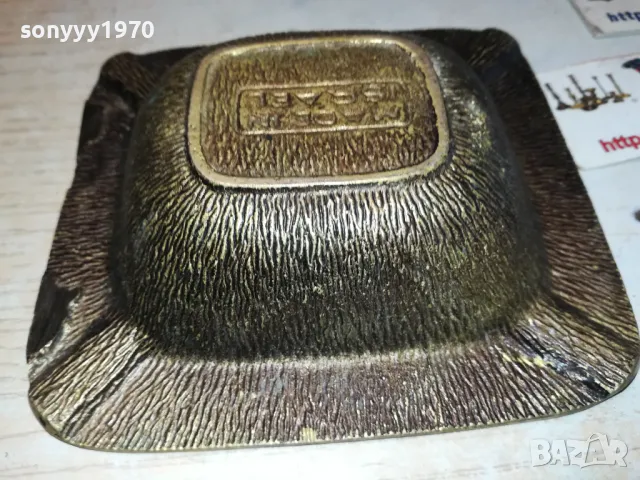 ISRAEL-МАСИВЕН ПЕПЕЛНИК-10Х10СМ ВНОС FRANCE 2812241948, снимка 3 - Антикварни и старинни предмети - 48483323