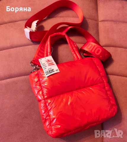H&M нова с етикет червена чанта, снимка 2 - Чанти - 53501701