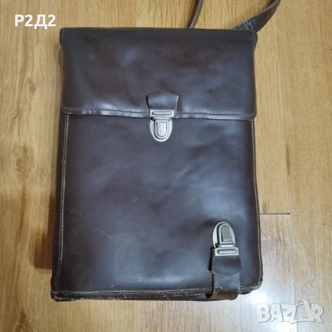 стара офицерска кожена чанта, снимка 2 - Други ценни предмети - 53526909