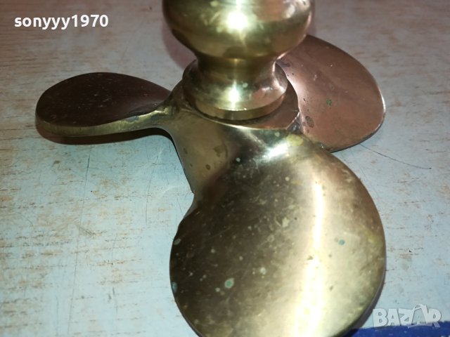 ВИНТ-ПРОПЕЛЕР-ПЕРКА СВЕЩНИК МЕД//МЕСИНГ 1401241247, снимка 11 - Антикварни и старинни предмети - 43800922