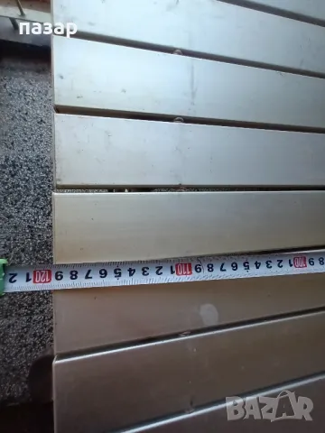 Маса с две пейки Алуминий сгъваеми 120/70, снимка 8 - Градински мебели, декорация  - 49597537