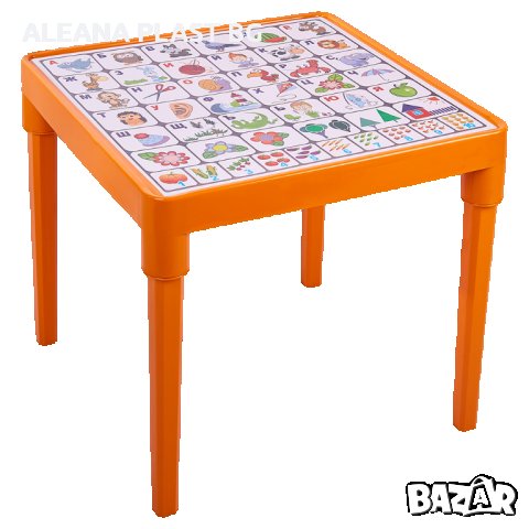 Детска маса с БЪЛГАРСКА АЗБУКА , снимка 5 - Мебели за детската стая - 26000187