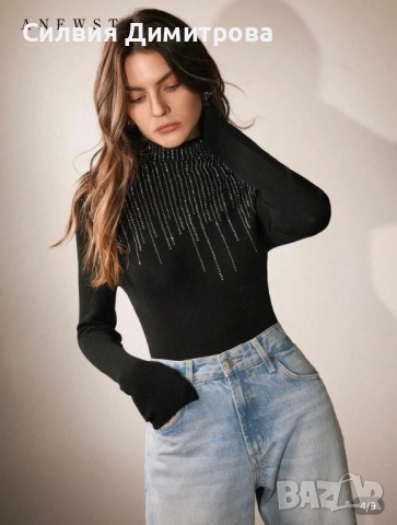 Дамска блуза Anewsta, снимка 2 - Блузи с дълъг ръкав и пуловери - 53062451