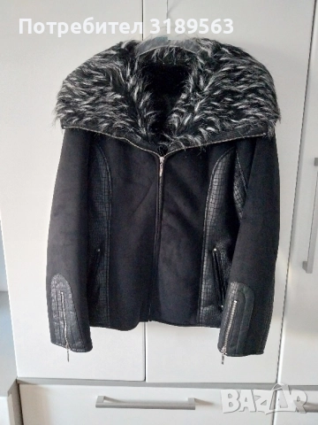 Дамско кожено яке- ново, размер 3 xL, снимка 2 - Якета - 51951281
