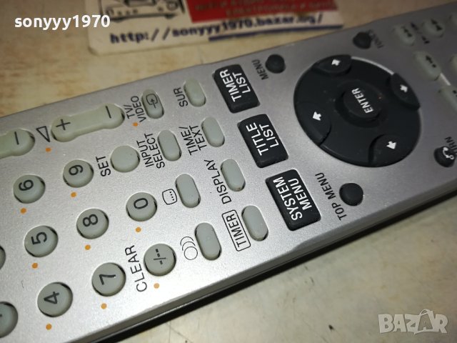 sony RMT-D217P hdd/dvd remote-внос swiss 3001241617, снимка 5 - Дистанционни - 44048472