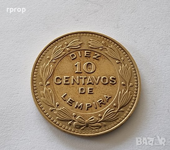 Монета 2. Латинска Америка. Хондурас .10 сентавос. 1989 година., снимка 1 - Нумизматика и бонистика - 37198010