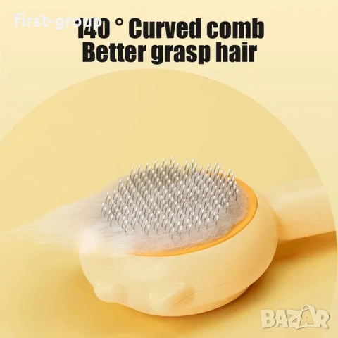 Функционална четка гребен подходящ, за ресане на котки и малки кучета, снимка 5 - За котки - 53047833