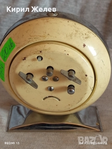 Стар механичен будилник SHANGHAI CHINA рядък за КОЛЕКЦИЯ ДЕКОРАЦИЯ 49456, снимка 5 - Антикварни и старинни предмети - 51958117