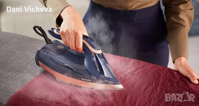 Парна ютия Philips Azur Series 8000 DST8050/20, 3000 W, снимка 7 - Ютии - 52738226