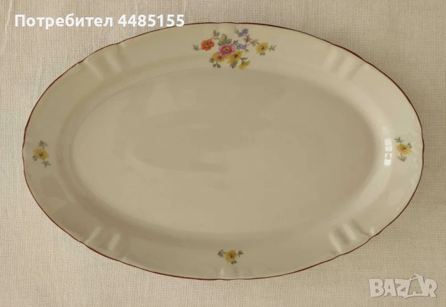 Три големи елипсовидни плата, ретро, снимка 2 - Чинии - 53075900