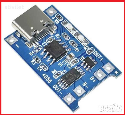 Контролер Литиева батерия Модул зареждане Платка за  5V 1A 18650 TP4056, снимка 5 - Друга електроника - 39460698