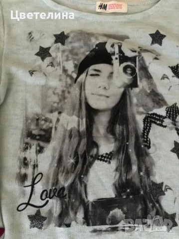 Блузка H&M  146/152, снимка 4 - Детски Блузи и туники - 47915833