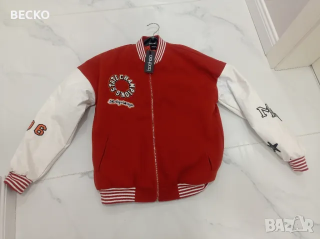 Дамско бомбър яке Boohoo, снимка 7 - Якета - 48931922