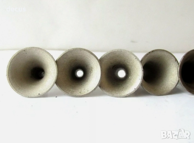 Античен медицински звуков спекулум за ухо - апарат 7 бр, снимка 3 - Антикварни и старинни предмети - 51462429